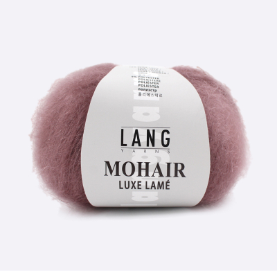 Пряжа Lang Mohair Luxe Lame (797.0348, Розовое какао)