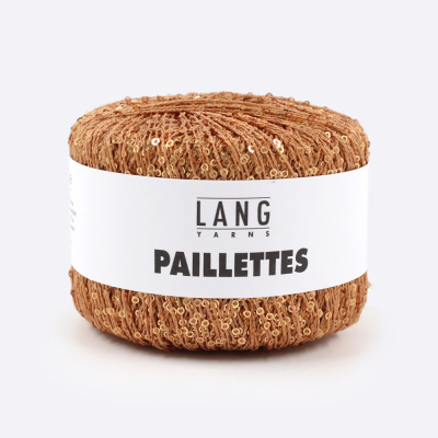 Пряжа Lang Paillettes (39.0028, Горчица с золотом)