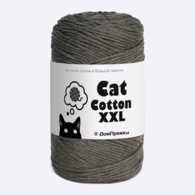 Пряжа Cat Cotton XXL кошка (Хаки)