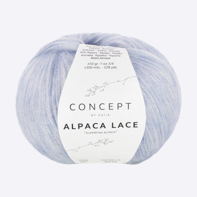 Пряжа Katia Alpaca Lace (1338.87, Ледяной)