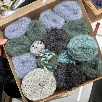 Набор на джемпер из коробочки Magic Box Italy (Лунный цветок)