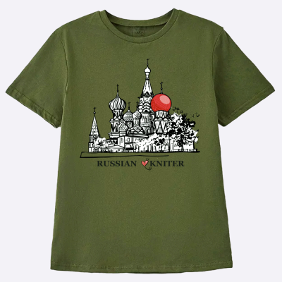 Мерч Футболка "Russian kniter" (S)