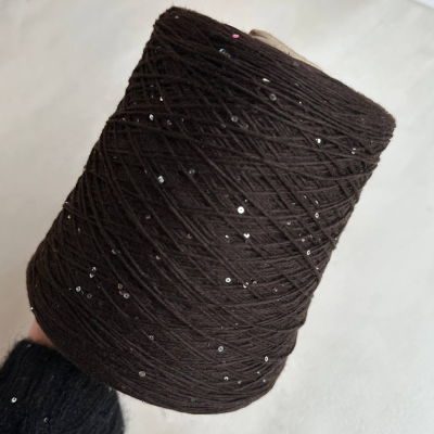 Бобина Cashmere Shine by Loro Piana (97% кашемир, 3% пайетки), 320 м. (81860, Вонка)