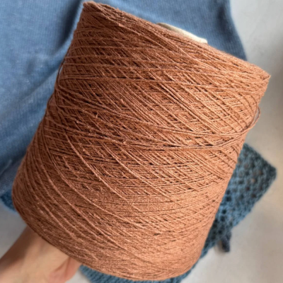 Бобина Seta Bourette (100% буретный шелк), 400 м. (Cappuccino, Викун)