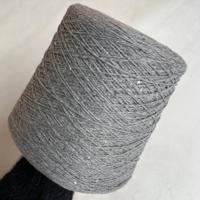 Бобина Cashmere Shine by Loro Piana (97% кашемир, 3% пайетки), 320 м. (81824, Небо в Декабре)