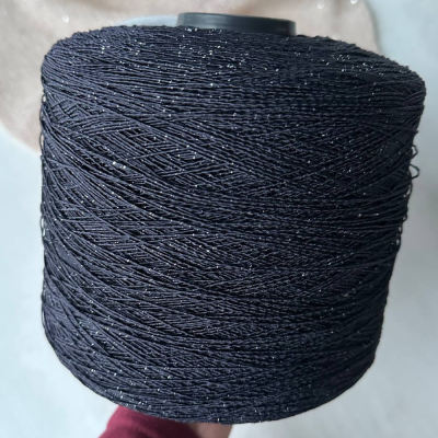 Бобина Pasha Papasha (42% хлопок, 20% лен, 24% Пл, 14% Па), 240 м. (10272, Черная икра)