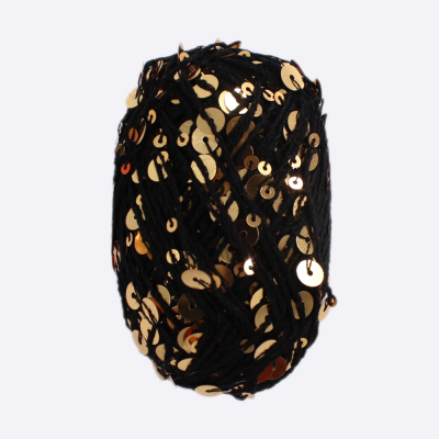 Королевские крафтовые пайетки (Черный с золотом, 21119)