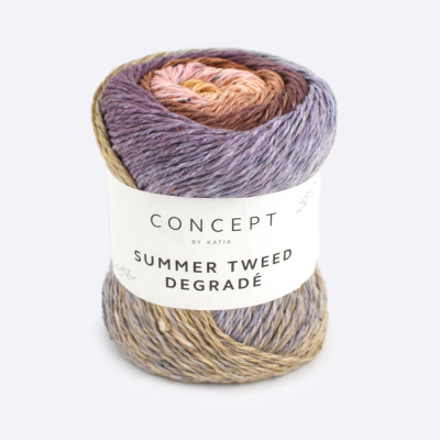 Пряжа Katia Summer Tweed Degrade (1330.101, Карамельный вереск)