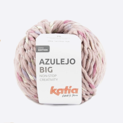 Пряжа Katia Azulejo Big (1286.503, Пудровые конфетти)