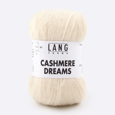 Пряжа Lang Cashmere Dreams (1085.0094, Слоновая кость)