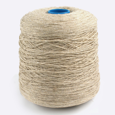 Бобина вискоза Minerva (80% вискоза, 20% люрекс), 380 м. (1212 2546, Брют)