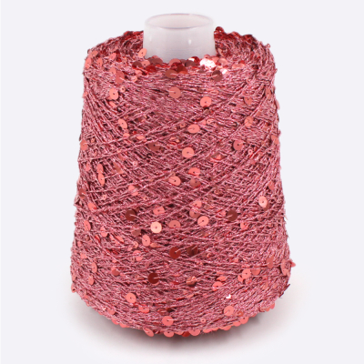 Бобина пайетки Reflex (30% хлопок, 50% пайетки, 20% люрекс), 230 м. (1176, Конфетный)