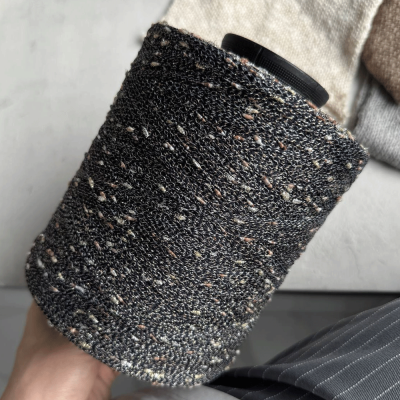 Бобина Cristallo (75% хлопок, 15% люрекс, 10% Па) (3329, Горький шоколад 700 м.)