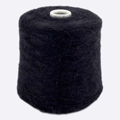 Бобина Star Kidsilk by WoolDom (70% кидмохер, 30% шелк), 850 м. (0090, Nero)