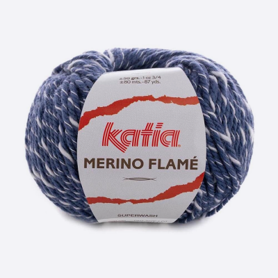 Пряжа Katia Merino Flame (120, Синий городовой)