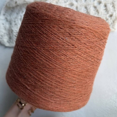 Бобина Dolce Cotone (100% вспушенный хлопок), 400 м (2801, Терпкий терракот)