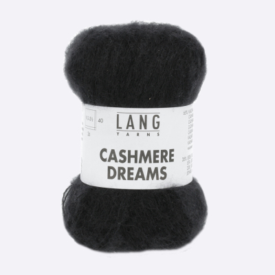 Пряжа Lang Cashmere Dreams (1085.0004, Черная ночь)