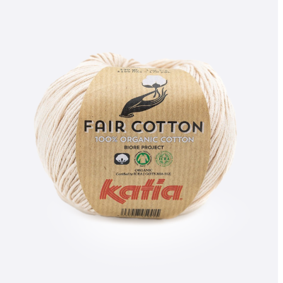Пряжа Katia Fair Cotton (1018.35, Французская булка)