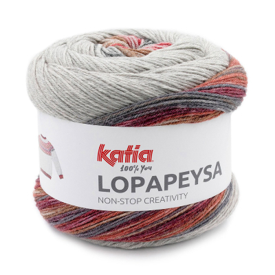 Пряжа Katia Lopapeysa (1269.202, Пепельный глинтвейн)