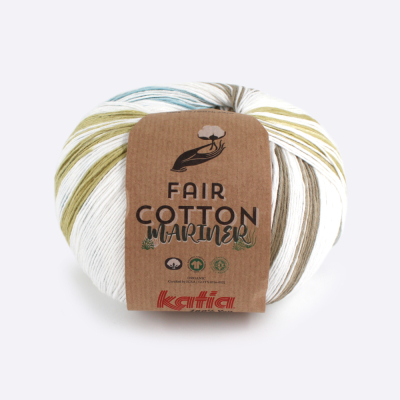 Пряжа Katia Fair Cotton Mariner (1018.201, Лимонное небо)