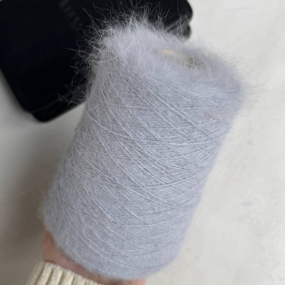 Бобина ангора 90 BELANGOR FRANCE (90% ангора, 10% ПА), 650 м. (Серо-голубой, Lux Gry)