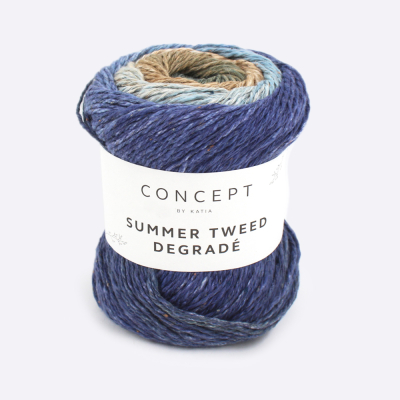Пряжа Katia Summer Tweed Degrade (1330.102, Гортензия с полынью)