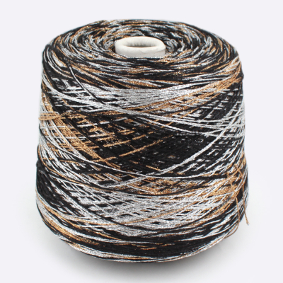 Бобина BWOOL (50% меринос, 50% люрекс), 500 м. (9216 8515, Золотая зебра)