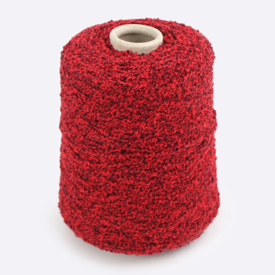 Бобина Fluffy Cashemere (78% кашемир, 18% шелк, 4% ПА), 400 м. (1736, Багровый закат)