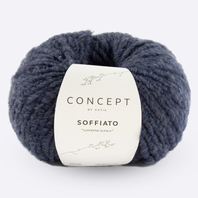 Пряжа Katia Soffiato (1252.112, Глубокий индиго)