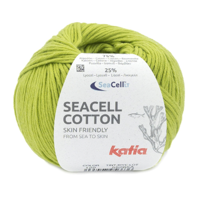 Пряжа Katia Seacell-Cotton (1178.122, Вареный лайм)