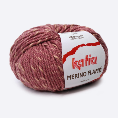 Пряжа Katia Merino Flame (111, Бордовый платок индианки меланж)