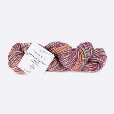Пряжа Katia Cotton-Merino Craft (929.201, Сливовая пастила)