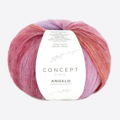 Пряжа Katia Angelo (1339.205, Фиалковый закат)