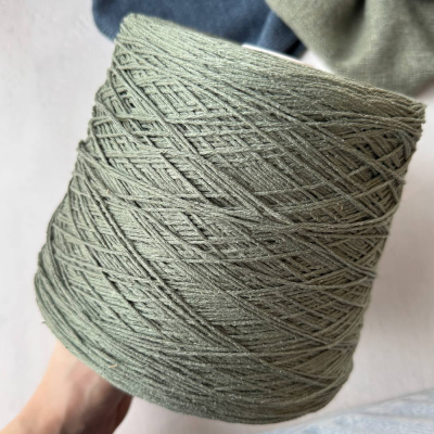 Бобина Seta Bourette (100% буретный шелк) (1016, Хаки, 370 м)