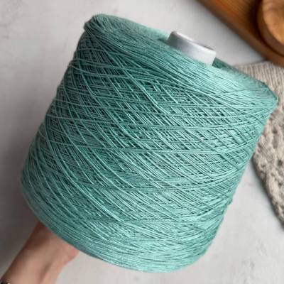 Бобина Mercerizzato 4/10 (100% мерсеризованный хлопок), 500 м. (13125, Мята)