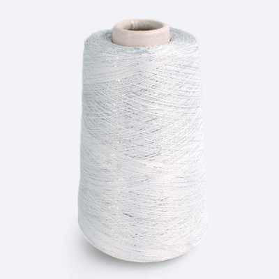 Бобина Shiny Shades (78% вискоза, 12% люрекс, 10% Па), 1600 м. (498, Колотый лед)