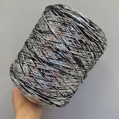 Бобина фольга Emperator (90% меринос, 8% люрекс, 2% ПА). (7621, 250 м, Дарк аргентум)