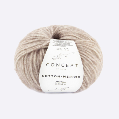 Пряжа Katia Cotton-Merino (139, Миндаль) Пряжа Katia Cotton-Merino (139, Миндаль)