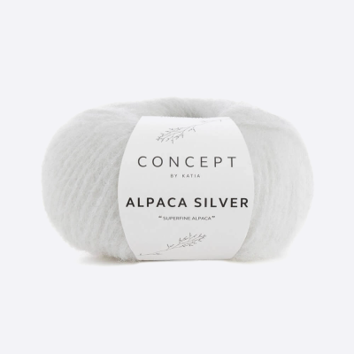 Пряжа Katia Alpaca Silver (1053.250, Молоко серебряной Милы)