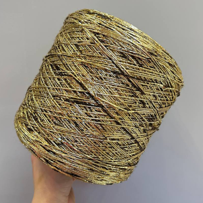 Бобина фольга Emperator (90% меринос, 8% люрекс, 2% ПА). (4324, 250 м, Золотой какао-боб)