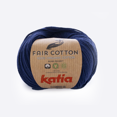 Пряжа Katia Fair Cotton (1018.5, Темный синий)