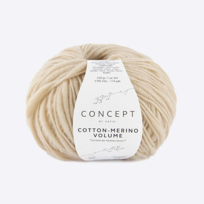 Пряжа Katia Cotton-Merino Volume (1296.201, Беж)