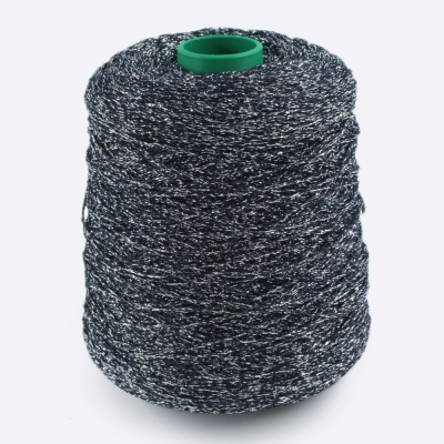 Бобина вискоза Minerva (80% вискоза, 20% люрекс), 380 м. (8129 2724, Вельветовый синий)