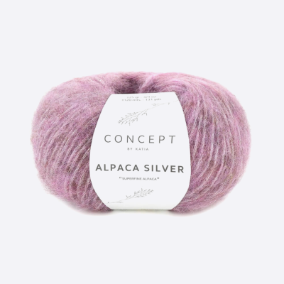 Пряжа Katia Alpaca Silver (1053.267, Губы Примадонны)