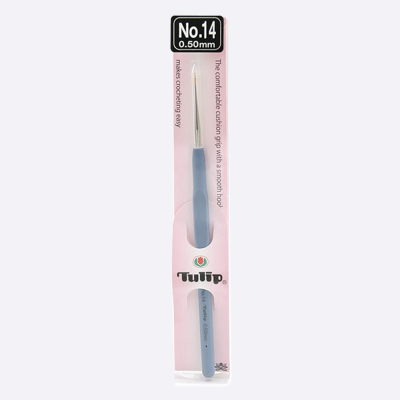 Крючок для вязания с ручкой "ETIMO", Tulip (0,5 мм, T13-14e)