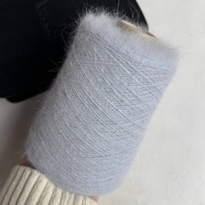 Бобина ангора 90 BELANGOR FRANCE (90% ангора, 10% ПА), 650 м. (Пепельный, 00197)