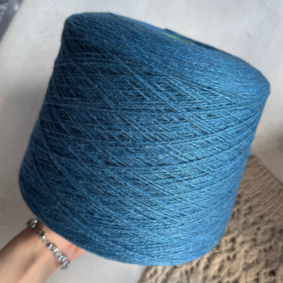 Бобина TIBET by Filcom (50% як, 50% шелк), 550 м. (Petrolio, Петроль)