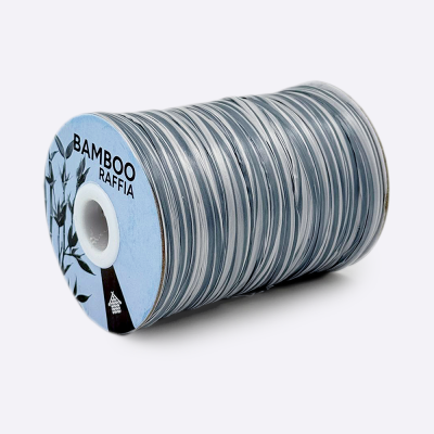Рафия Bamboo Raffia (МТ 072, Мраморный деним)