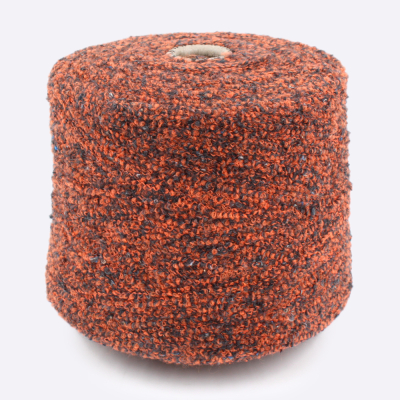 Бобина букле Chanel Coimbra by Olcese Ferrari  (38% меринос, 34% хлопок, 2% шелк, 23% ПЛ, 3% ПА), 320 м. (Н 232, Индийские специи)