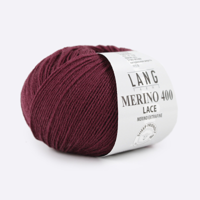 Пряжа Lang Yarns Merino 400 Lace (796.0066, Марсала)